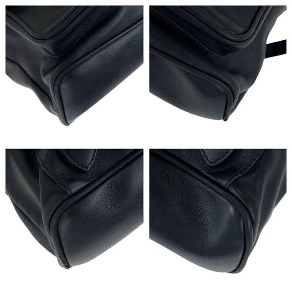 Pre Loved gucci Bamboo Leather Backpack Women black | black Backpacks - Picture 3 of 6